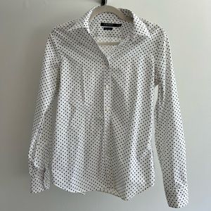 Ralph Lauren Black and White Button Up Shirt (M)